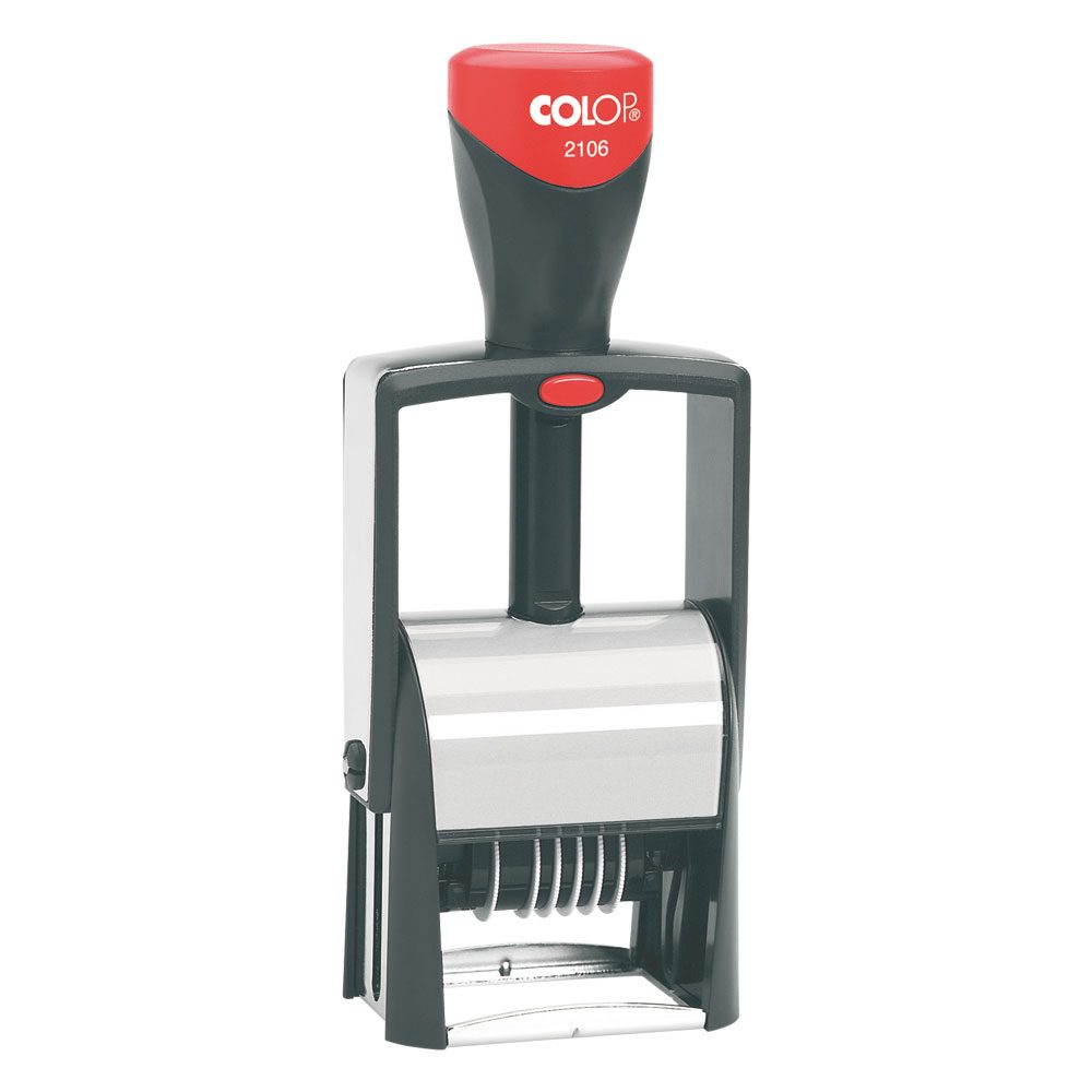 Colop 2106/P Numberer with Text - 6 Numbers (RS-P-NT-R2106/P-3)