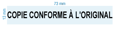 Etampe personnalisée - copie conforme à l'original- inspiration 2056 (RS-PSC-2056-3)