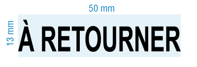 Etampe personnalisée - à retourner - inspiration 2060 (RS-PSC-2060-3)
