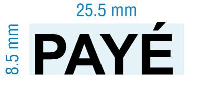 Etampe personnalisée - Payé - inspiration 2061 (RS-PSC-2061-3)