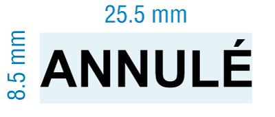 Etampe personnalisée - Annulé - inspiration 2064 (RS-PSC-2064-3)